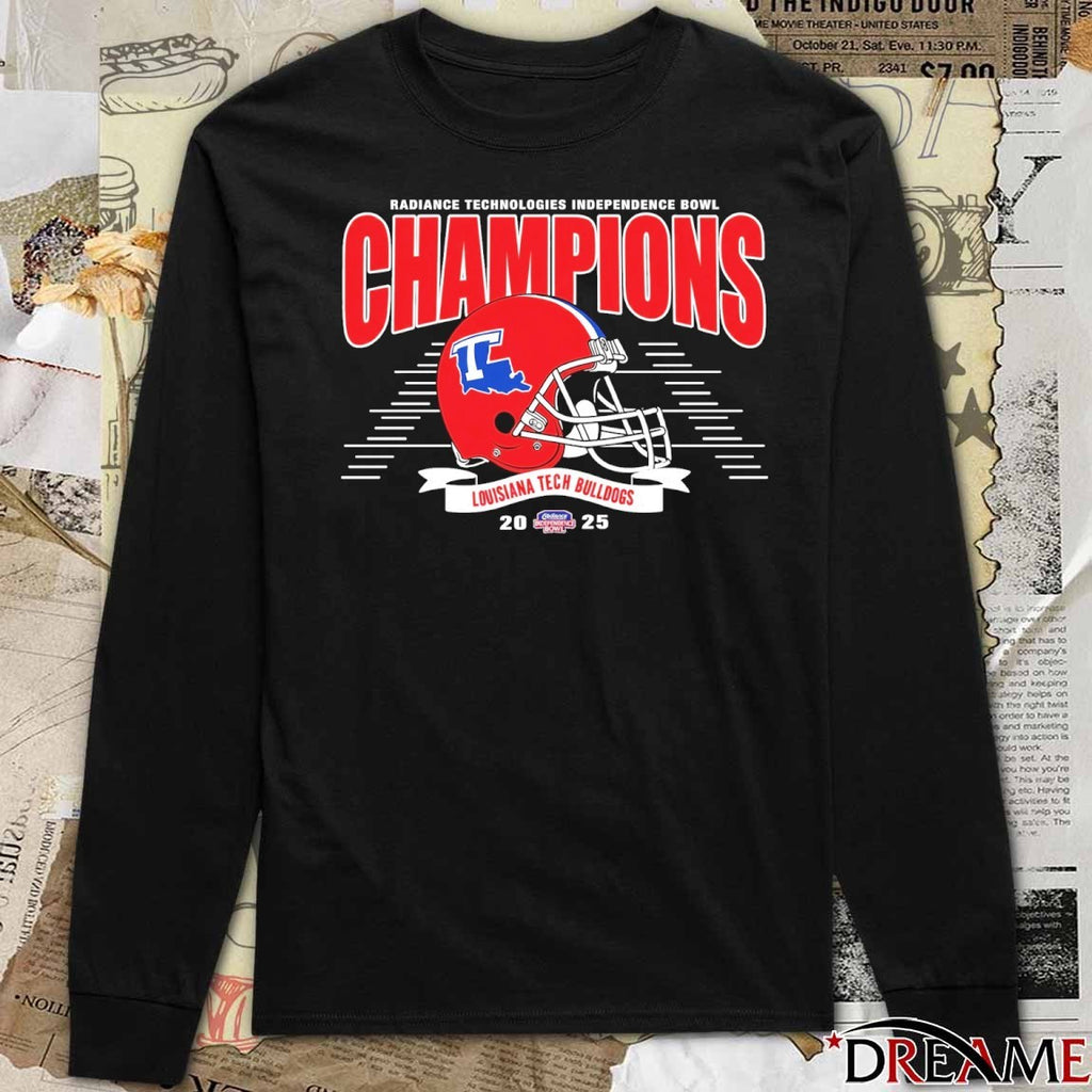 Louisiana Tech Bulldogs Football 2025 Radiance Technologies Independence Bowl Champions t-shirt