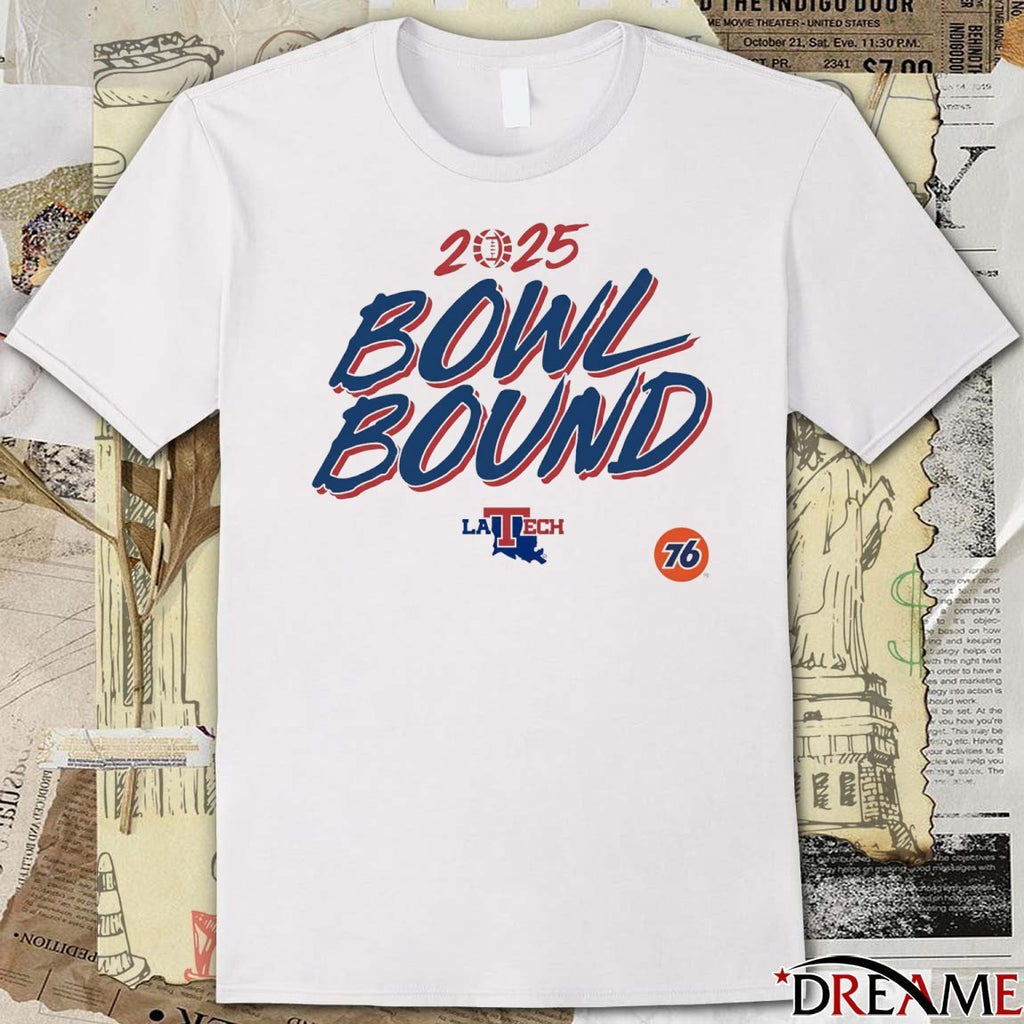 Louisiana Tech Bulldogs Football NCAA 2025 Bowl Bound t-shirt