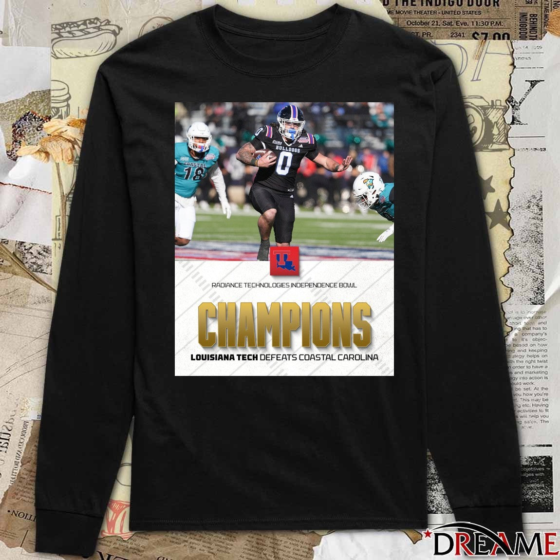 Louisiana Tech Bulldogs defeated Coastal Carolina Chanticleers 2025 Radiance Technologies Independence Bowl Poster t-shirt