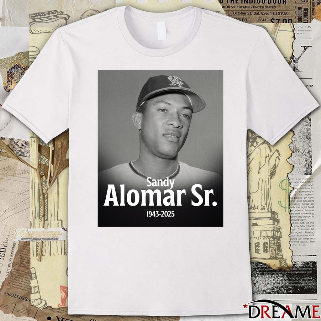 MLB are deeply saddened by the passing of coach Sandy Alomar Sr. 1943 – 2025 Poster t-shirt