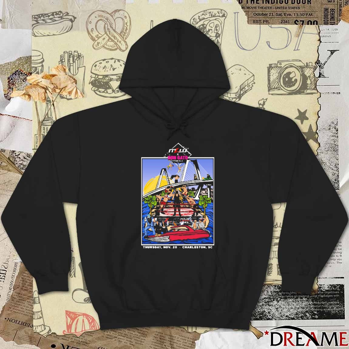 MLW X Don Gato Tequila Event Thursday November 20 2025 Charleston SC t-shirt