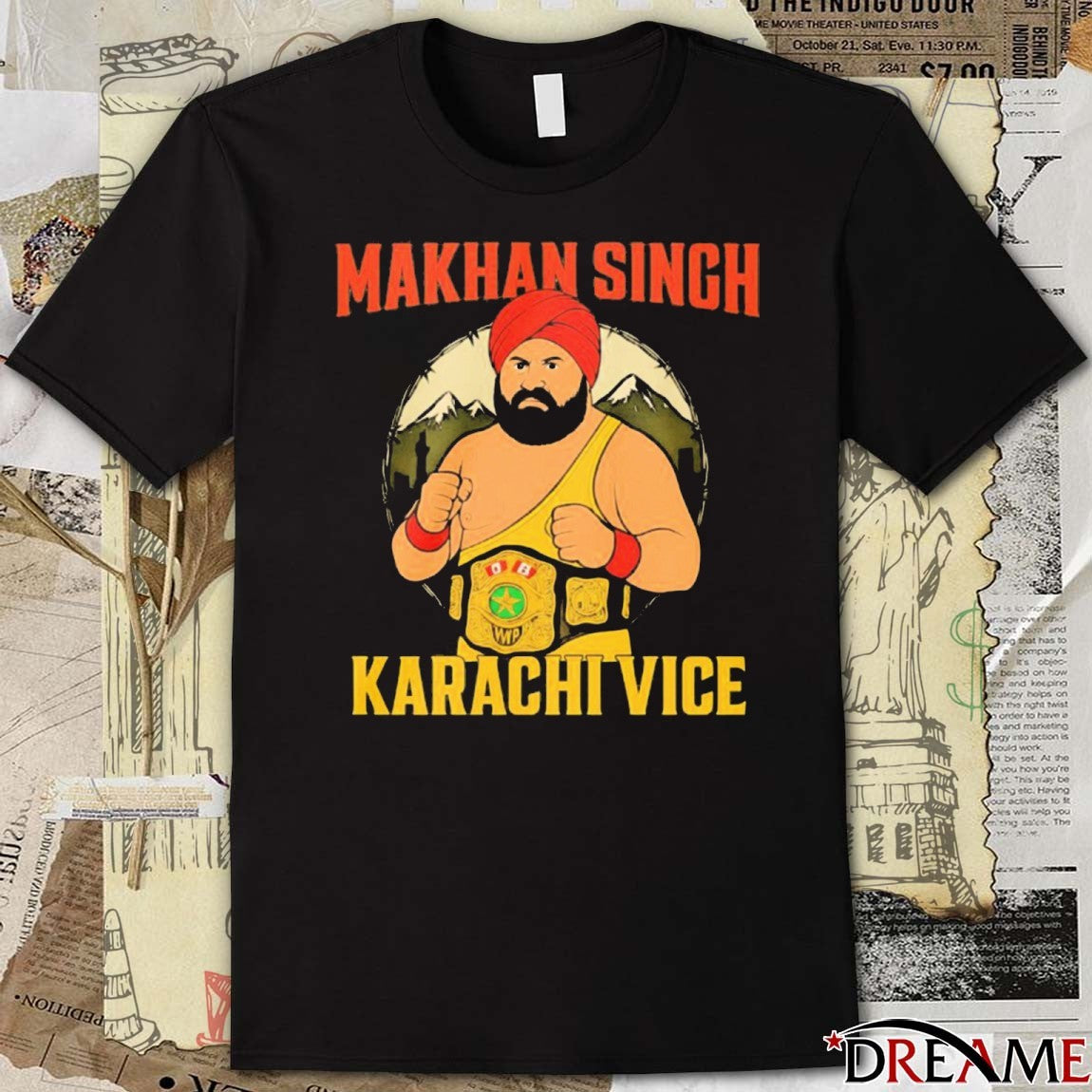 Makhan Singh Karachi Vice Professional Wrestler 2026 t-shirt