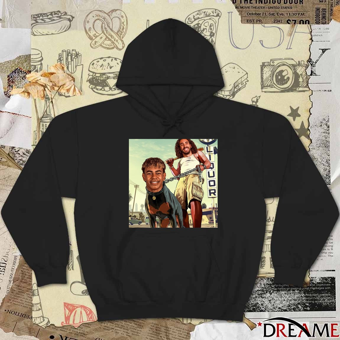 Marc Cucurella And Lamine Yamal Franklin And Chop Meme t-shirt