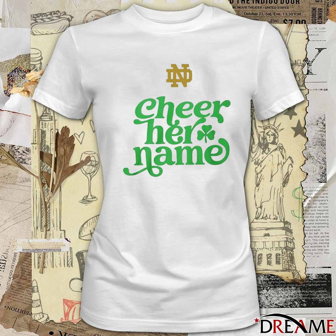 Marcus Freeman Cheer Her Name Notre Dame Fighting Irish t-shirt