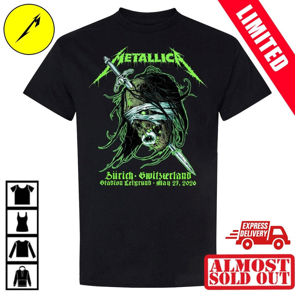 Mark Richards Metallica Zurich Switzerland May 27 2026 Concert Shirt