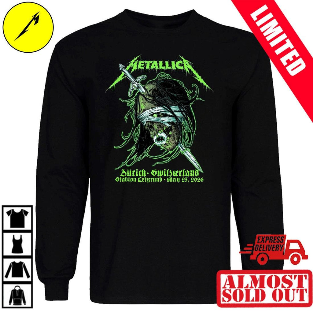 Mark Richards Metallica Zurich Switzerland May 27 2026 Concert Shirt