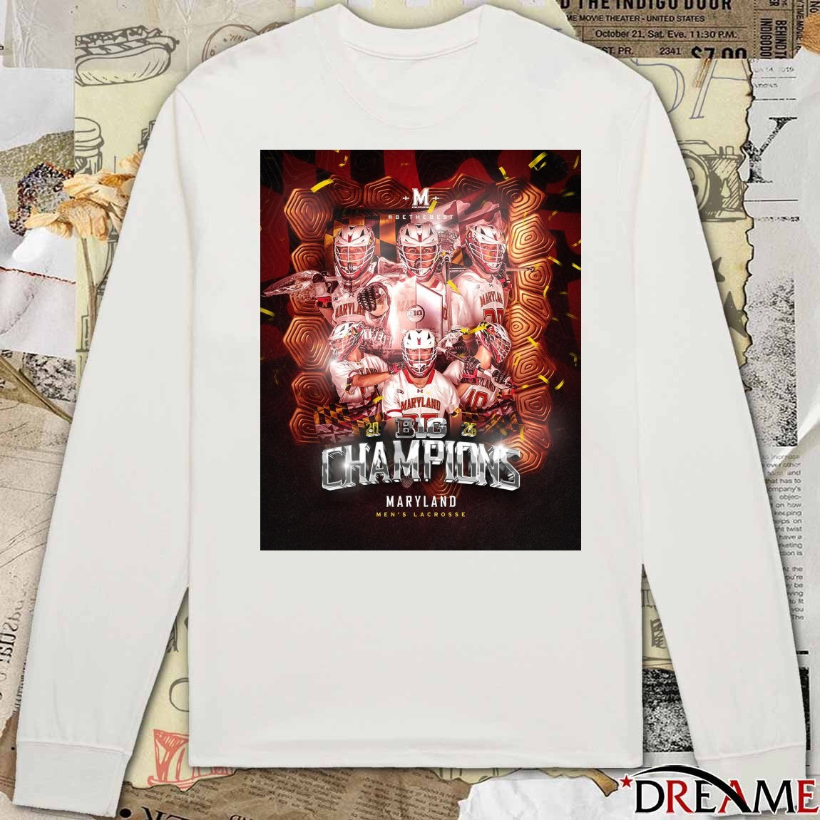 Maryland Terrapins men’s lacrosse 2026 Big Champions Poster t-shirt