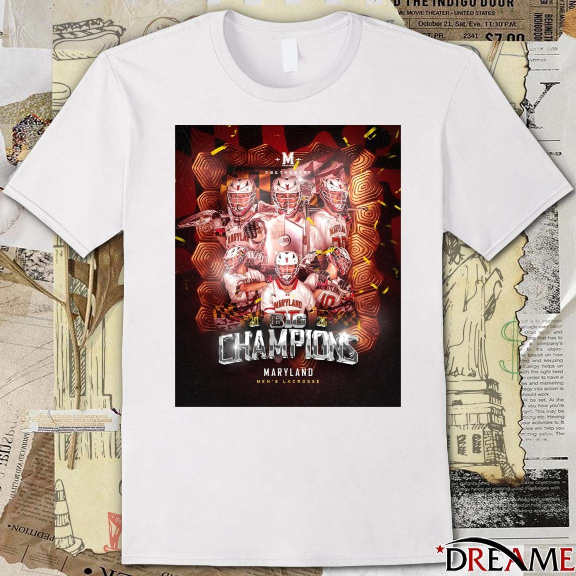 Maryland Terrapins men’s lacrosse 2026 Big Champions Poster t-shirt