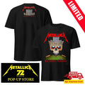 Matei Apostolescu Metallica Bucharest 2026 Official Tee – Two Sides Biomechanical Skull – May 13 Venue