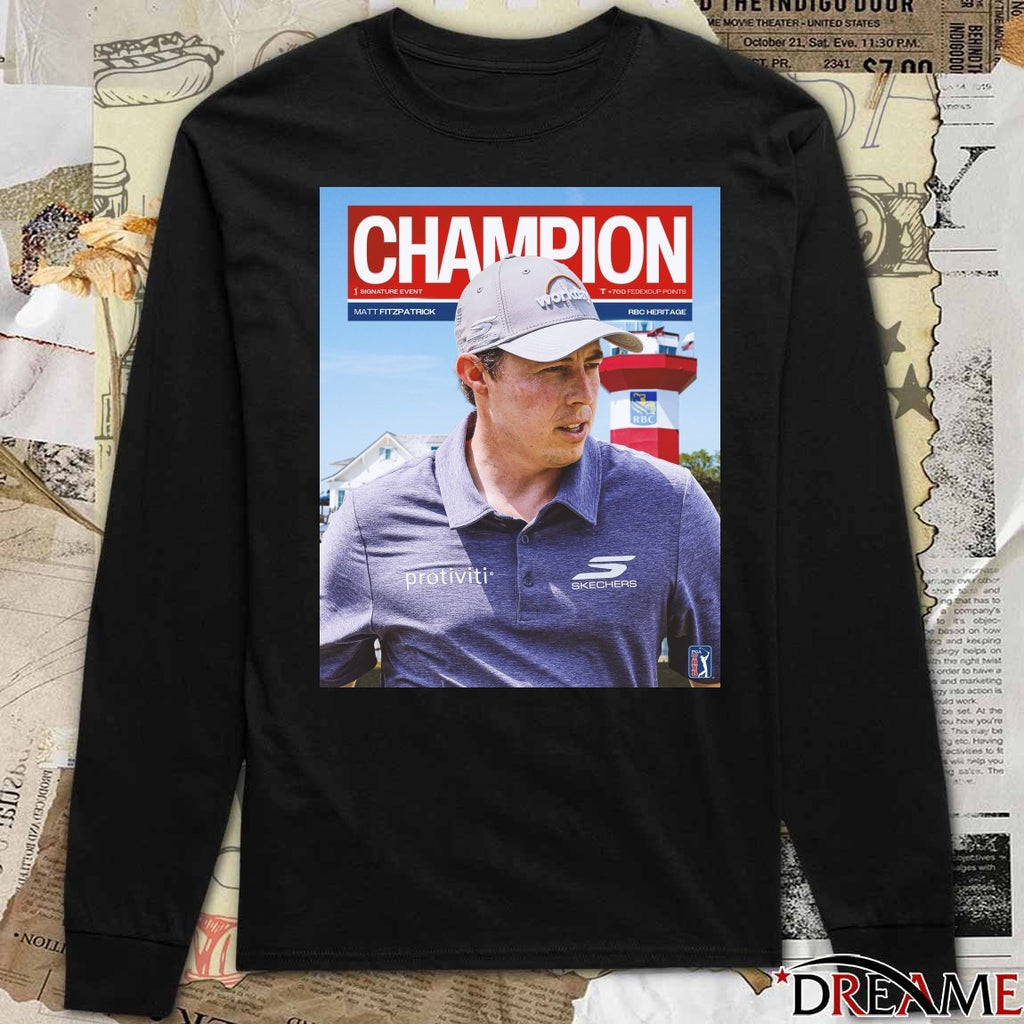 Matt Fitzpatrick 2026 RBC Heritage Champion PGA Tour Poster t-shirt