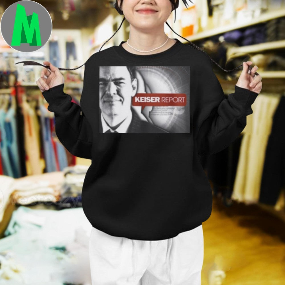 Max Keiser Report Bitcoin T-Shirt Cryptocurrency News Fan Apparel