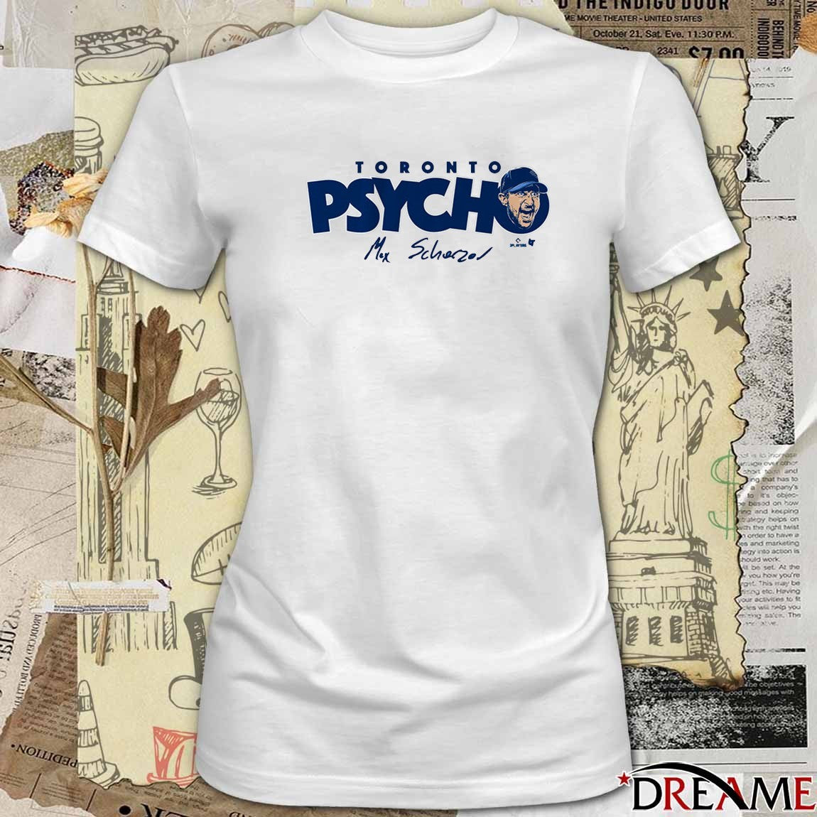 Max Scherzer Toronto Blue Jays MLB Toronto Psycho Signature t-shirt