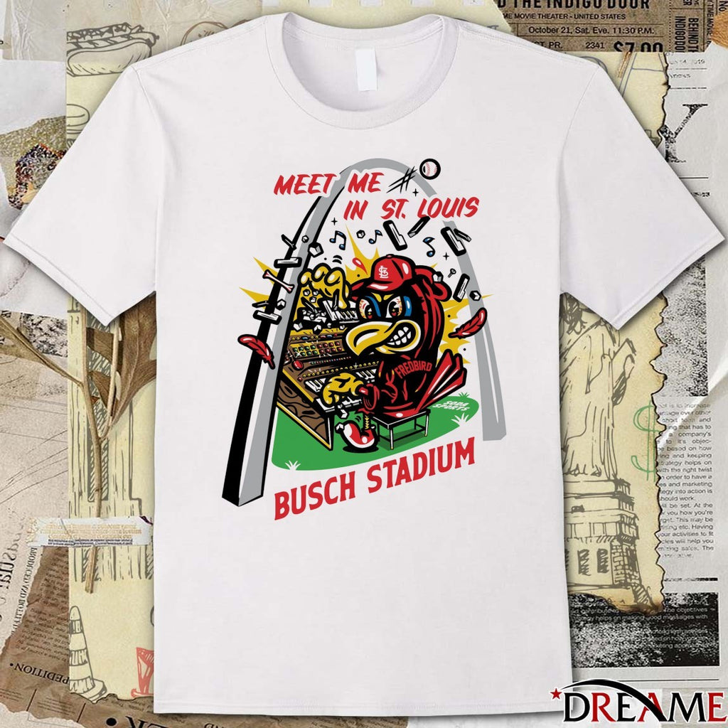 Meet Me In St. Louis at Busch Stadium St. Louis Cardinals Mascot t-shirt
