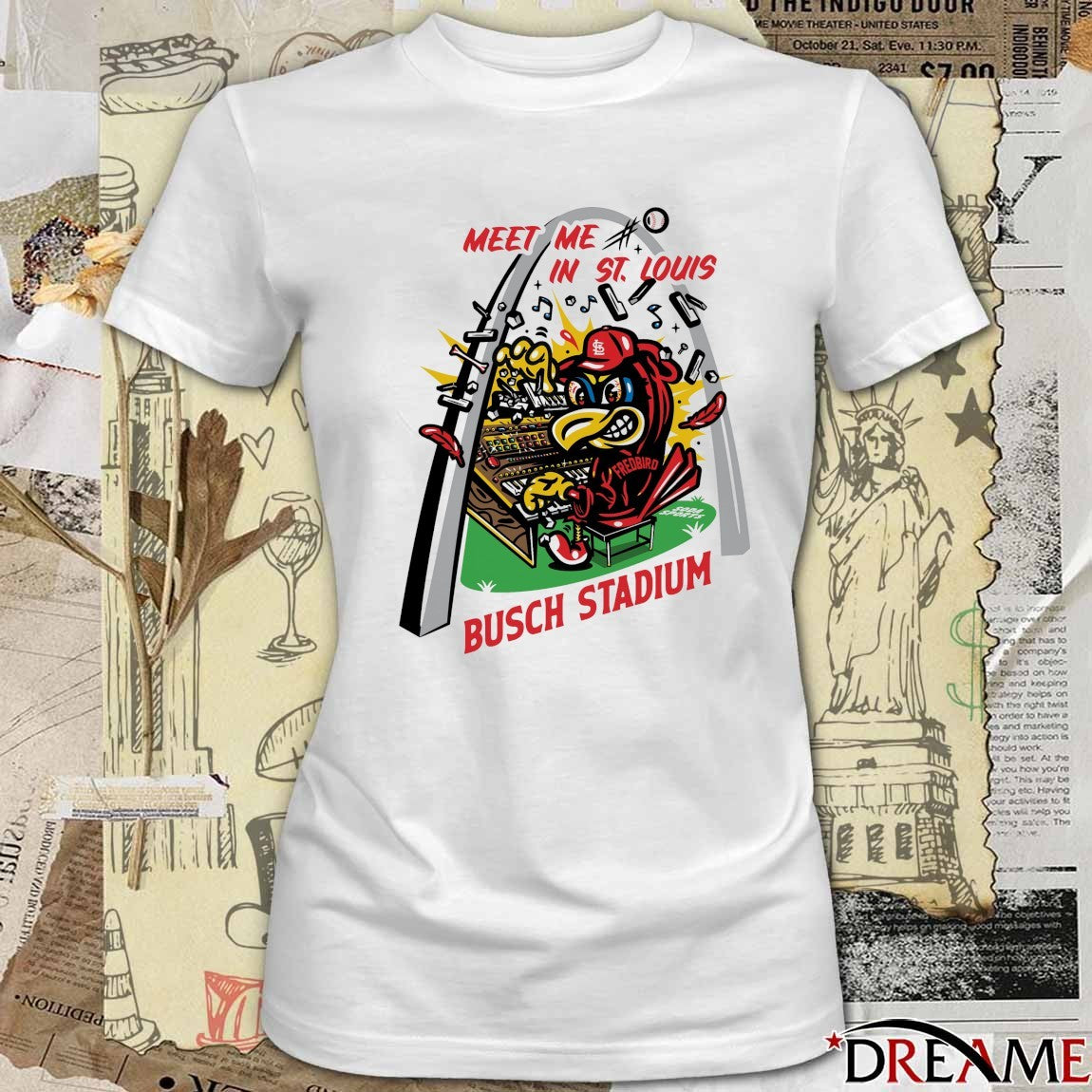 Meet Me In St. Louis at Busch Stadium St. Louis Cardinals Mascot t-shirt