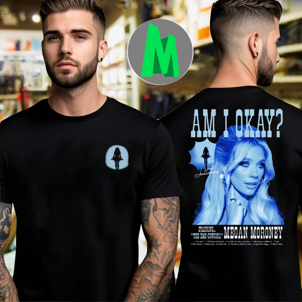 Megan Moroney Am I Okay 1 Year Anniversary Album T-Shirt