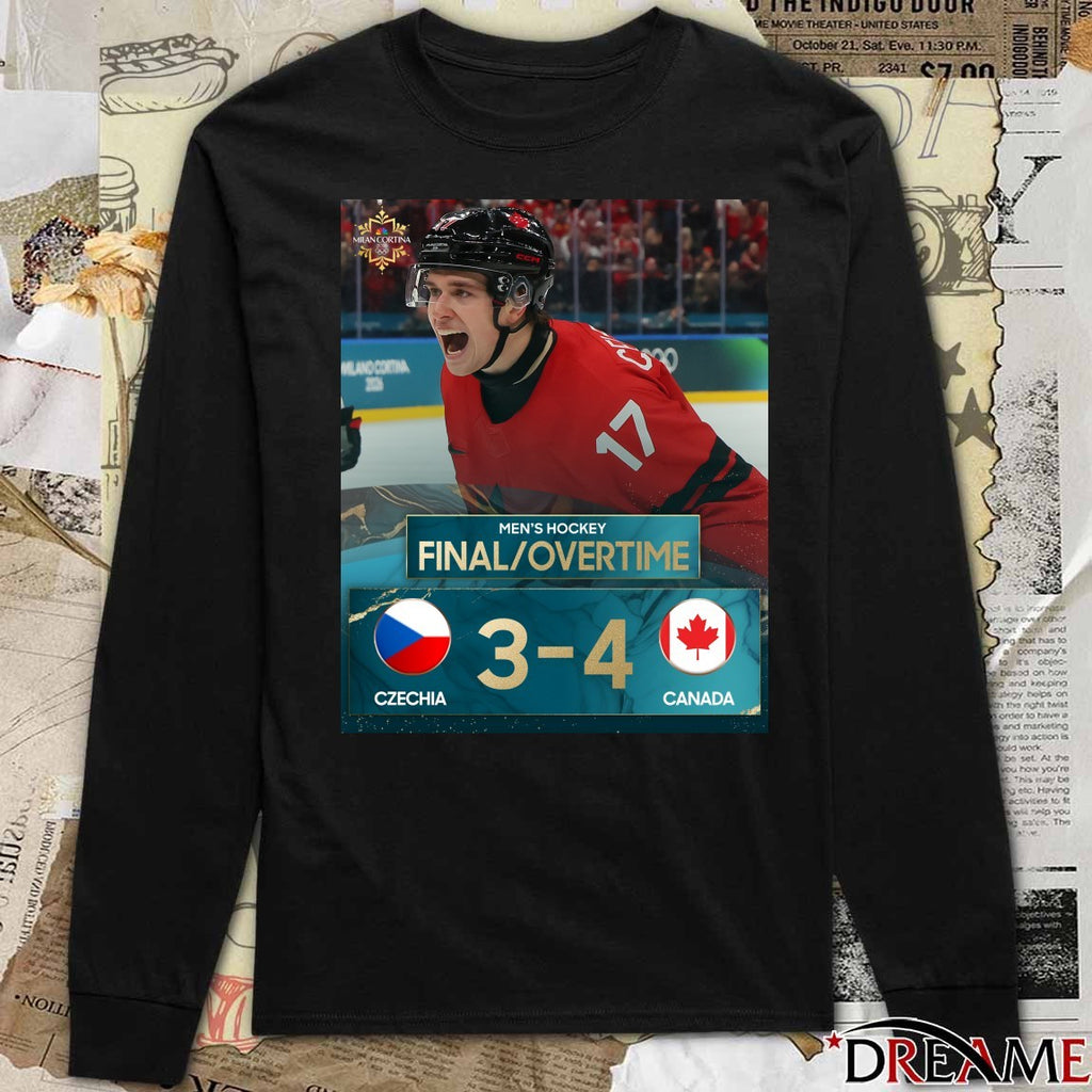 Men’s Hockey Quarter-final Canada 4-3 Czechia 2026 Winter Olympics t-shirt