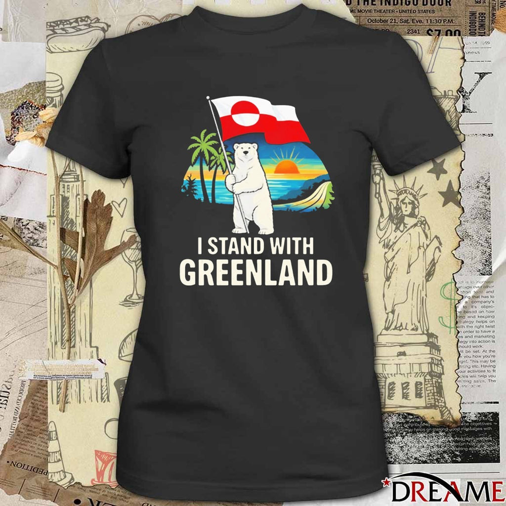 Meryl Streep I Standing with Greenland Bear t-shirt
