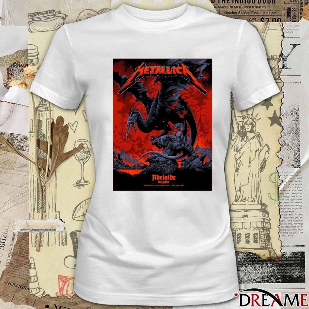 Metallica Adelaide Australia November 5 2025 at Adelaide Oval Poster t-shirt