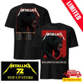 Metallica Bear Design Berlin Pop-Up Shop 2-Sided T-Shirt