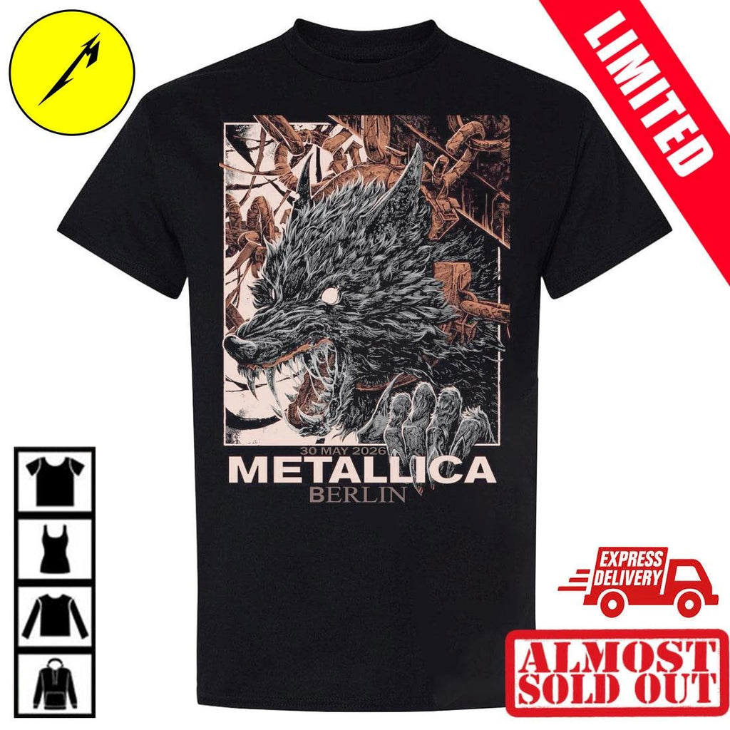 Metallica Berlin Olympiastadion Shirt Official Pop-Up Shop May 30 2026 Collin Estrada