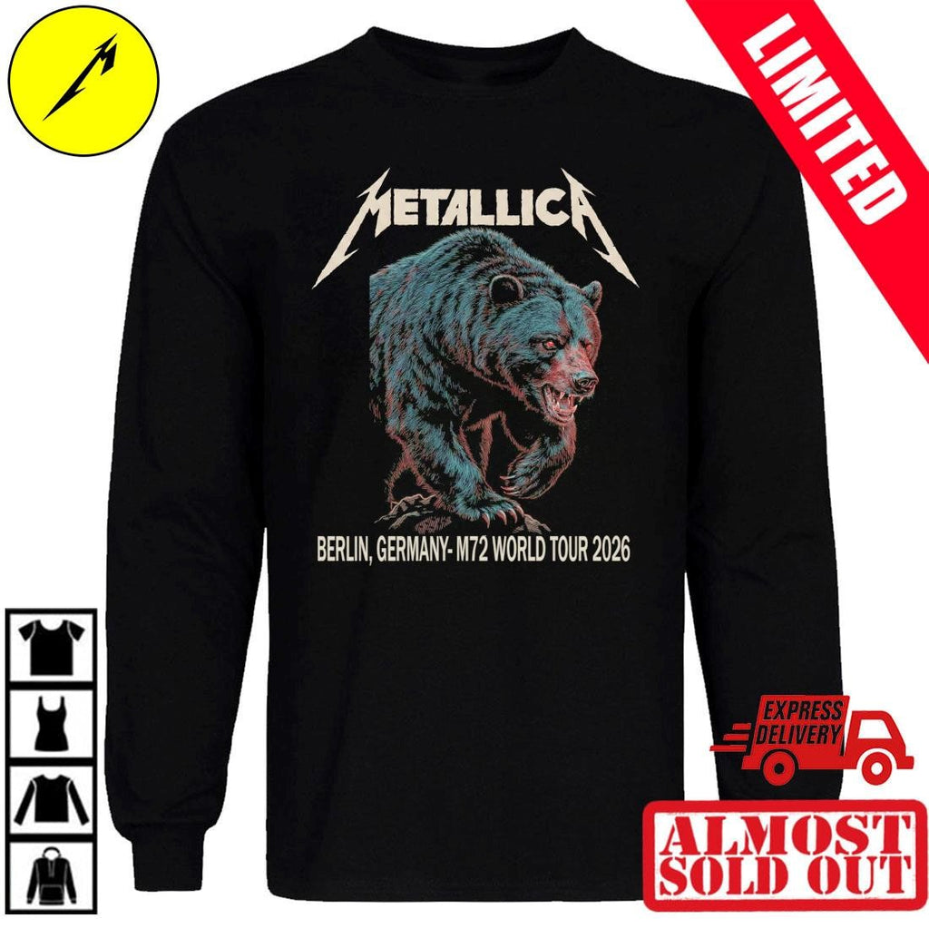 Metallica Black Bear Berlin 30.5.2026 Concert Shirt By Janta Island