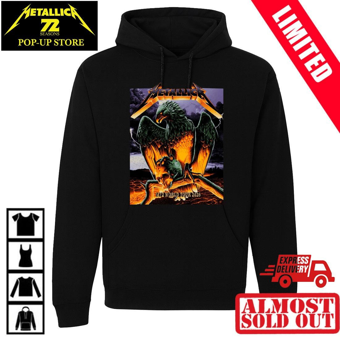 Metallica Concert Merch Frankfurt Germany 24 Mai 2026 Max Loeffler Eagle Shirt