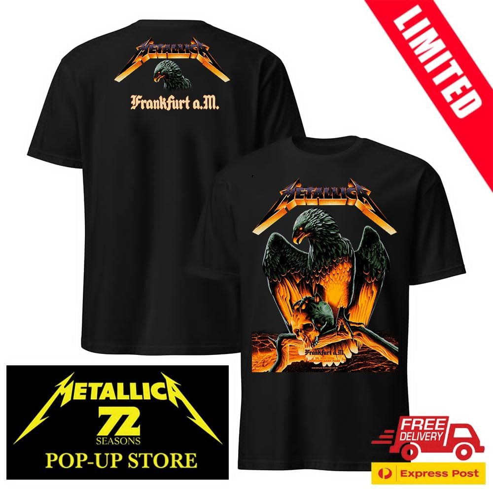 Metallica Deutschland Frankfurt 2026 Night 2 Eagle Skull Shirt Max Loeffler