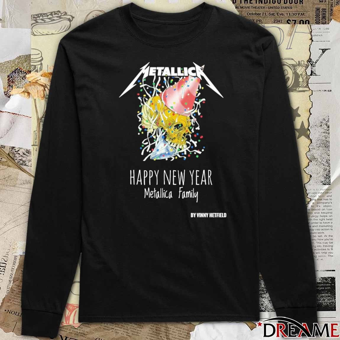 Metallica Happy New Year Metallica Family By Vinny Hetfield 2025 t-shirt