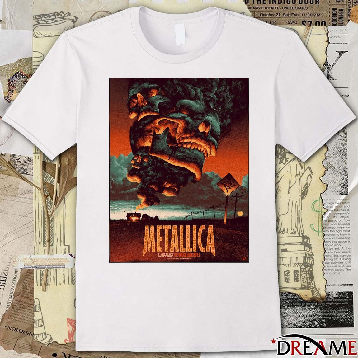 Metallica Load The House Jack Built 2025 by Max Loeffler Poster t-shirt