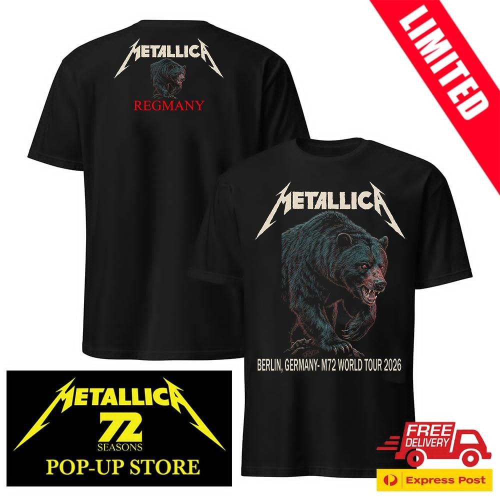 Metallica M72 Berlin Show May 30 2026 Poster 2-Sided Shirt Janta Island