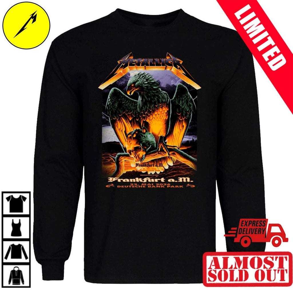 Metallica M72 Frankfurt 2026 Night 2 At Frankfurt Germany Deutsche Bank Park On 24 May 2026 The Eagle T-Shirt