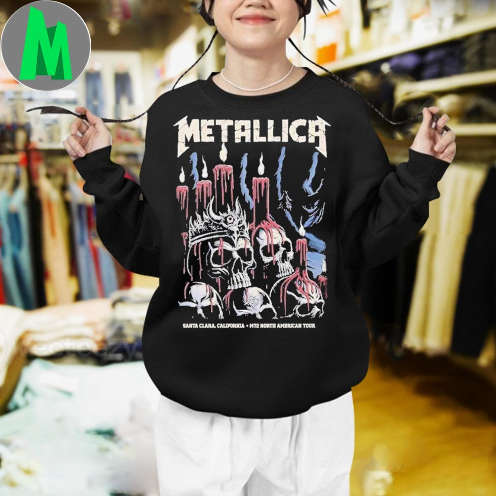 Metallica M72 Santa Clara First Night North American Tour June 20 2025 At Levi’s Stadium California Poster Artwork By Brandon Heart Shirt