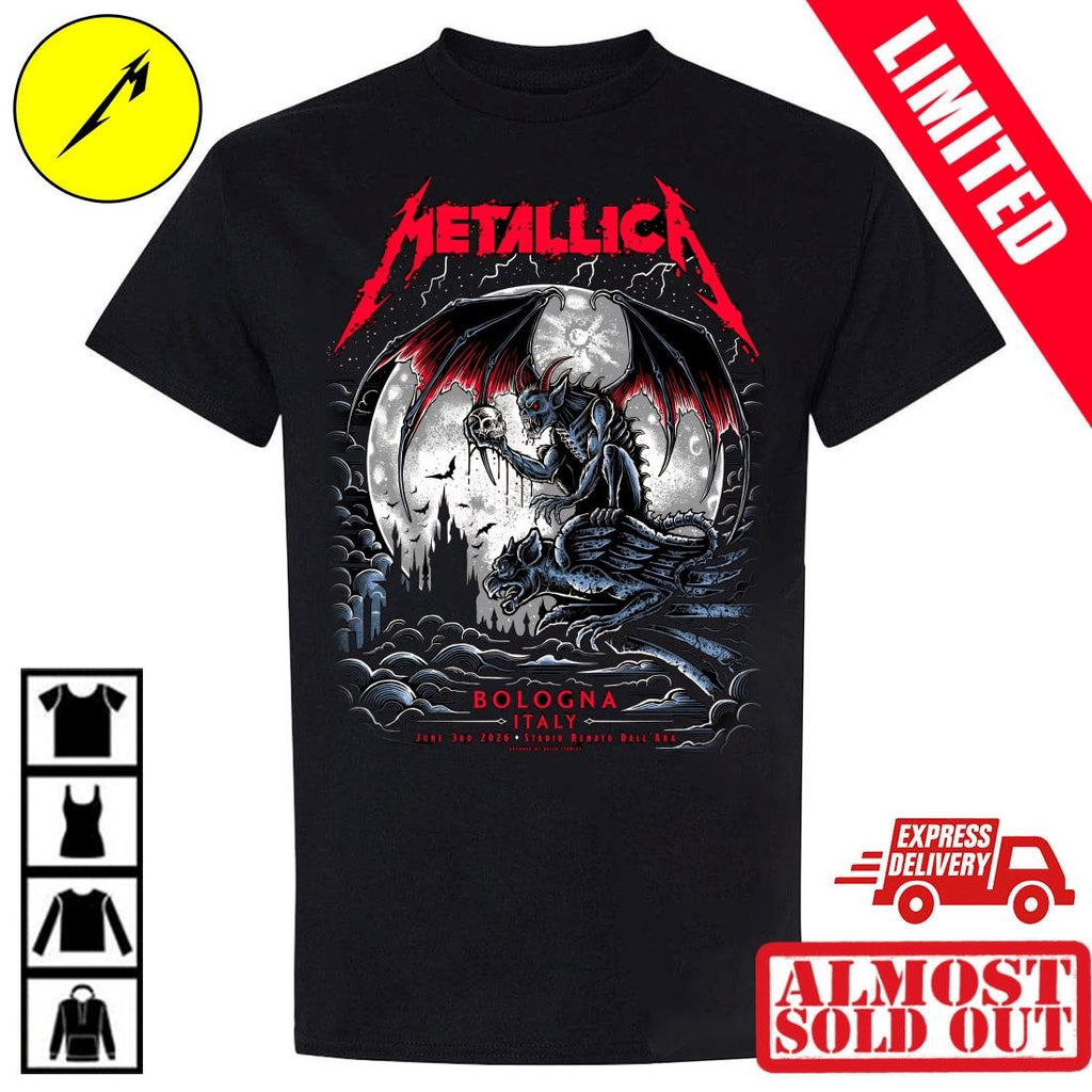 Metallica M72 World Tour June 3 2026 Bologna T-Shirt