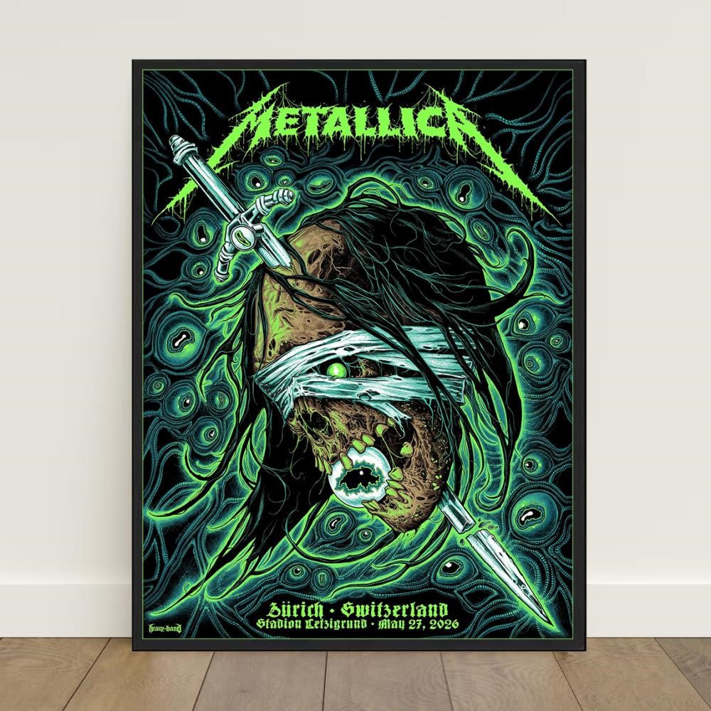 Metallica M72 Zurich May 27 2026 Concert Poster Shirt Art By Mark Richards