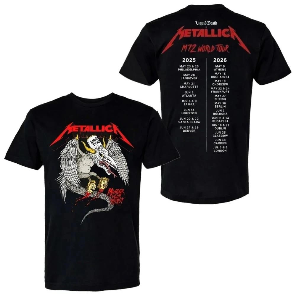 Metallica Pop-up Store M72 European World Tour 2026 Murder Your Thirst Shirt