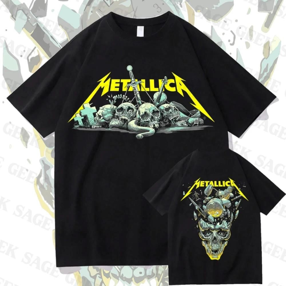 Metallica Pop-up Store M72 European World Tour 2026 Skulls And A Sword Shirt