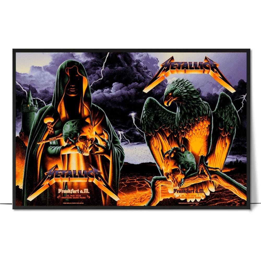 Metallica Poster Frankfurt Germany May 22 24 2026 Diptych Max Loeffler