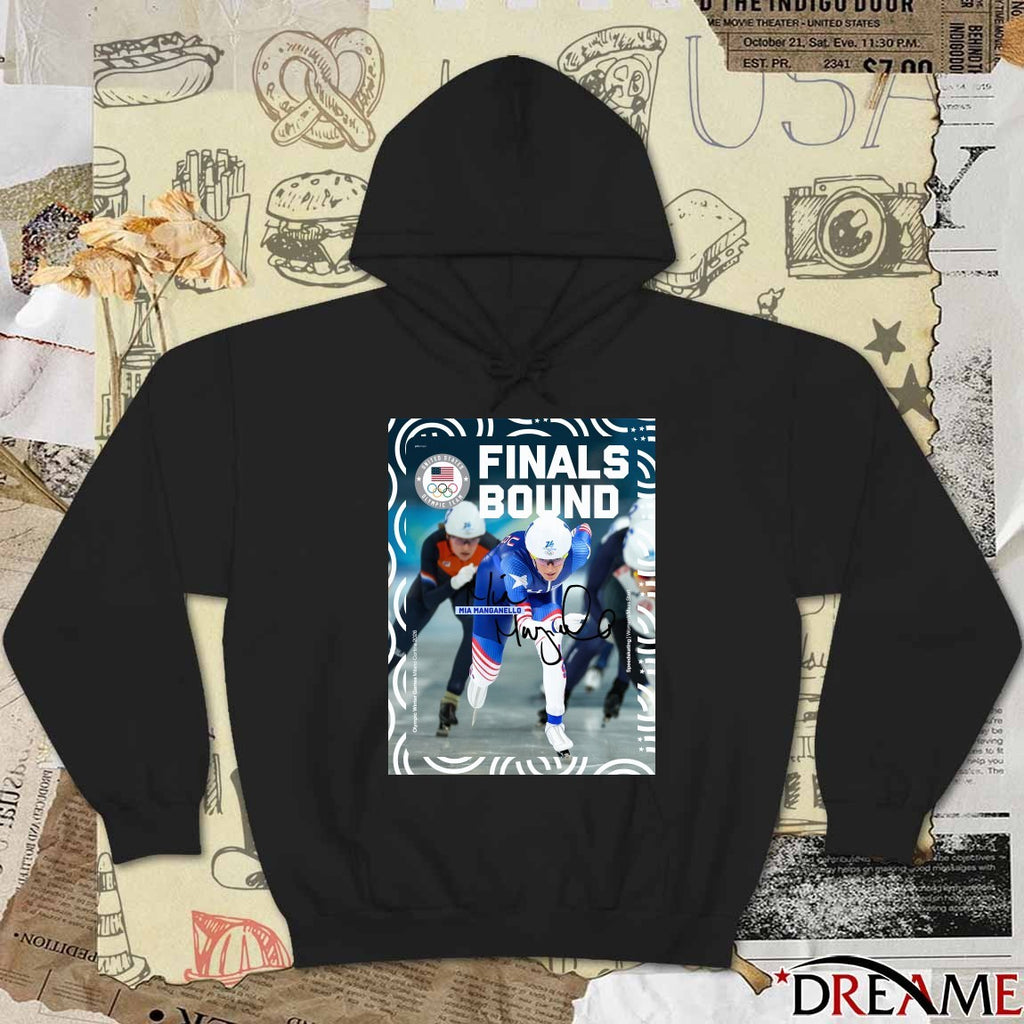 Mia Manganello Finals Bound Women’s Mass Start Olympic Winter Games Milano Cortina 2026 Signature Poster t-shirt