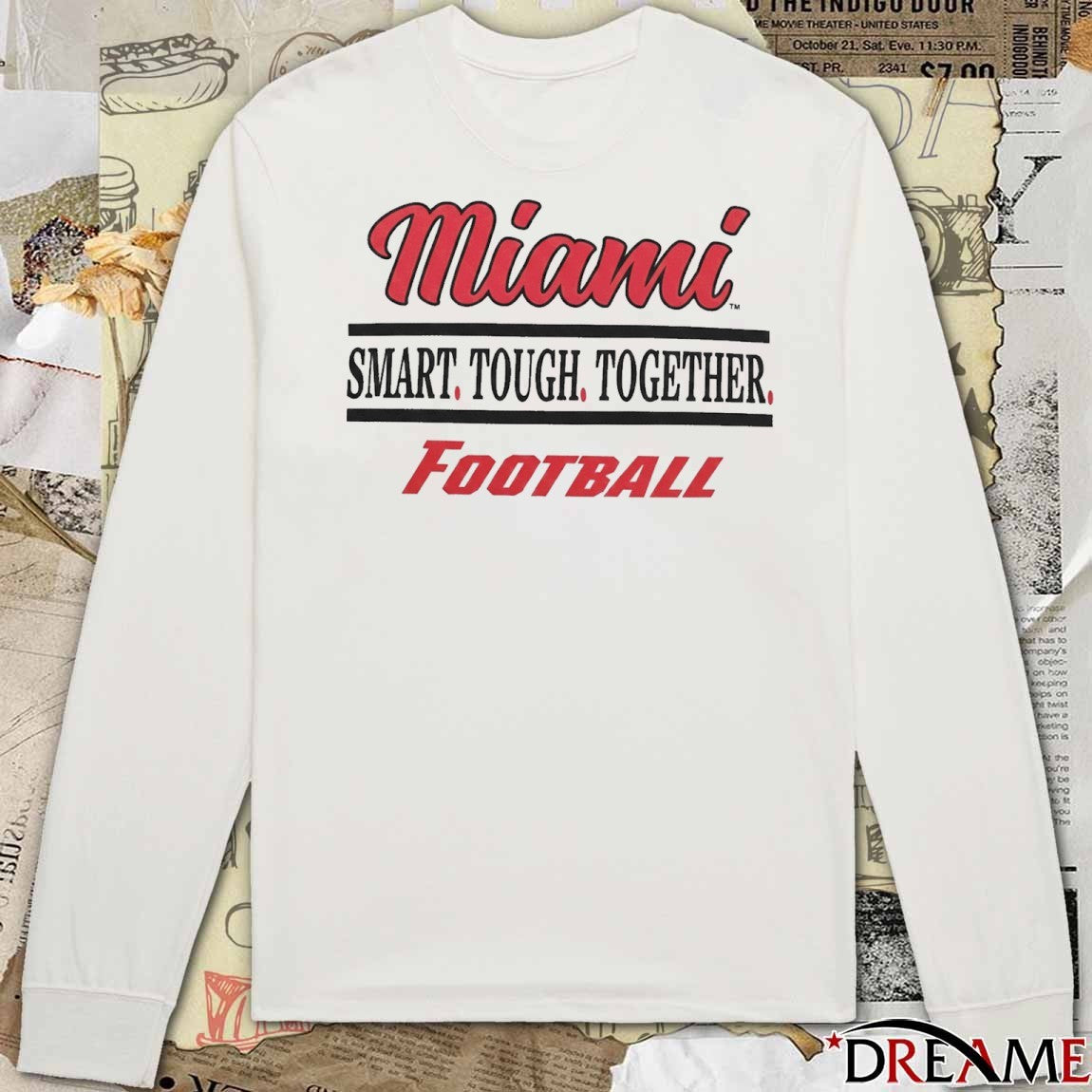 Miami RedHawks Football Smart Tough Together t-shirt
