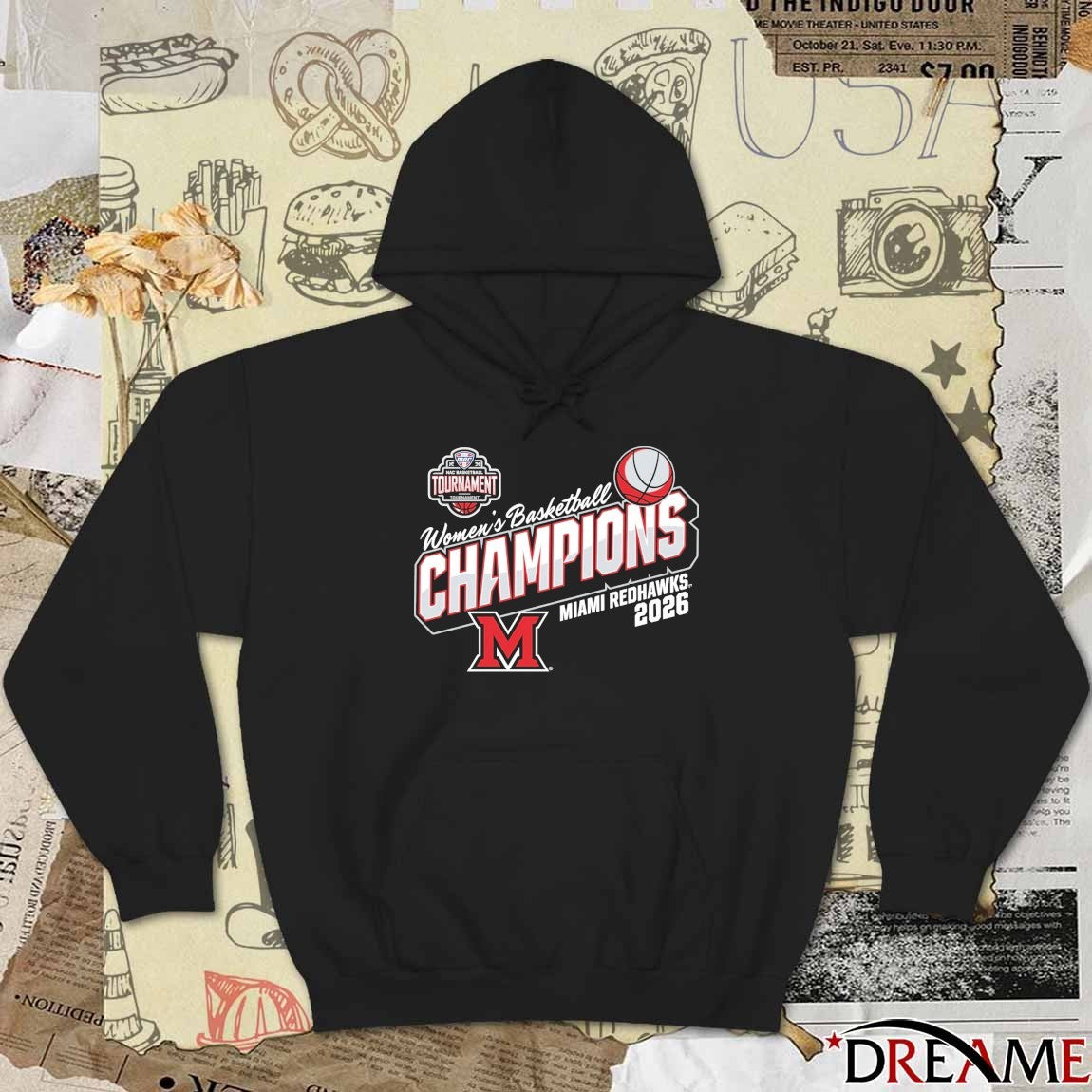 Miami Redhawks MAC Women’s Basketball Tournament 2026 Champions t-shirt