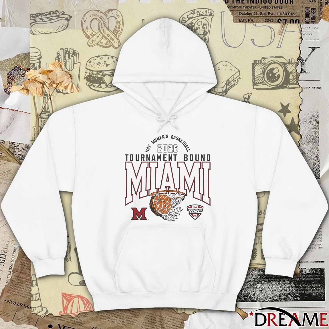 Miami University Women’s Basketball 2026 Mid-American Conference Tournament Bound t-shirt