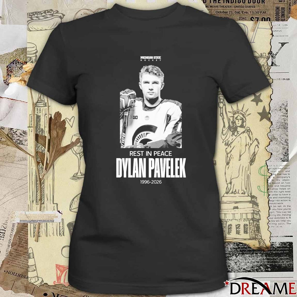Michigan State Hockey Rest In Peace Dylan Pavelek 1996-2026 t-shirt