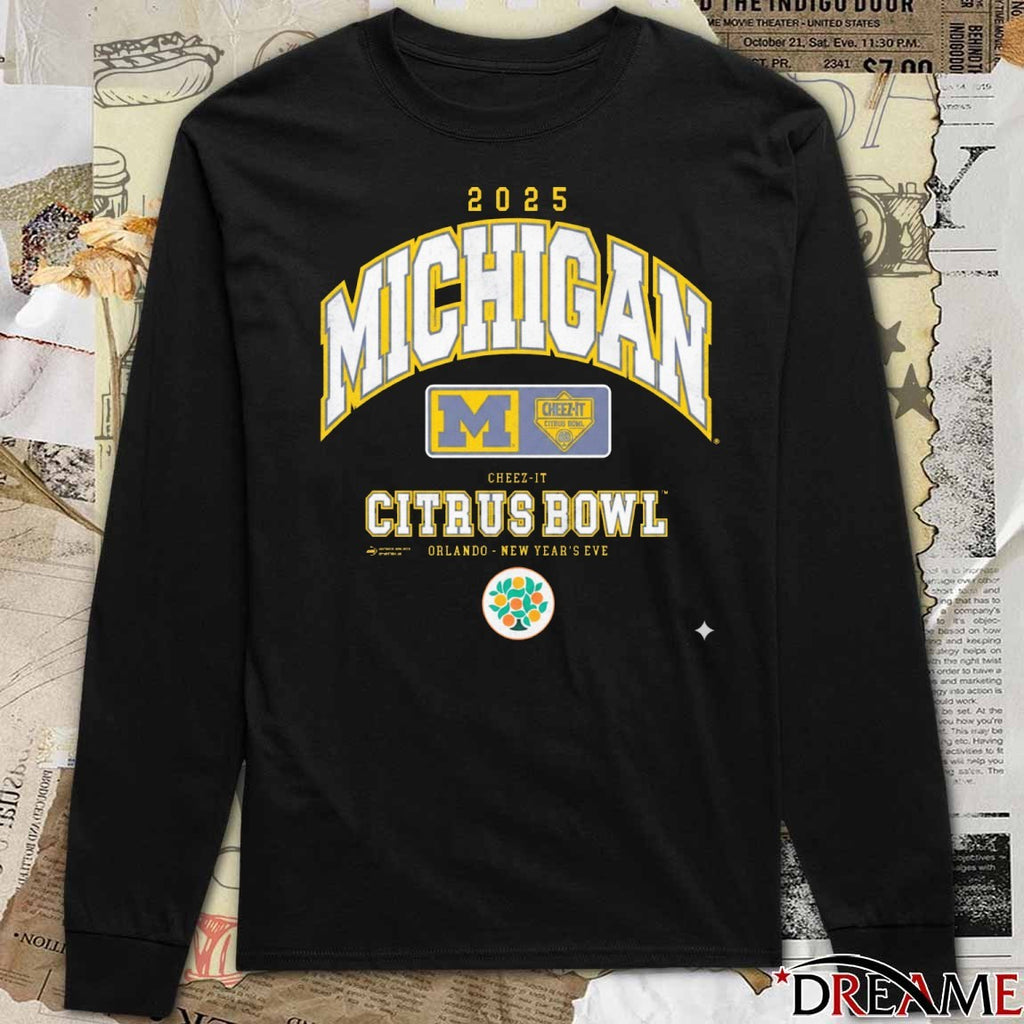 Michigan Wolverines 2025 Cheez-It Citrus Bowl Orlando New Year’s Eve t-shirt