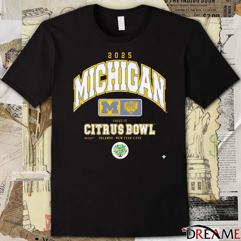 Michigan Wolverines 2025 Cheez-It Citrus Bowl Orlando New Year’s Eve t-shirt