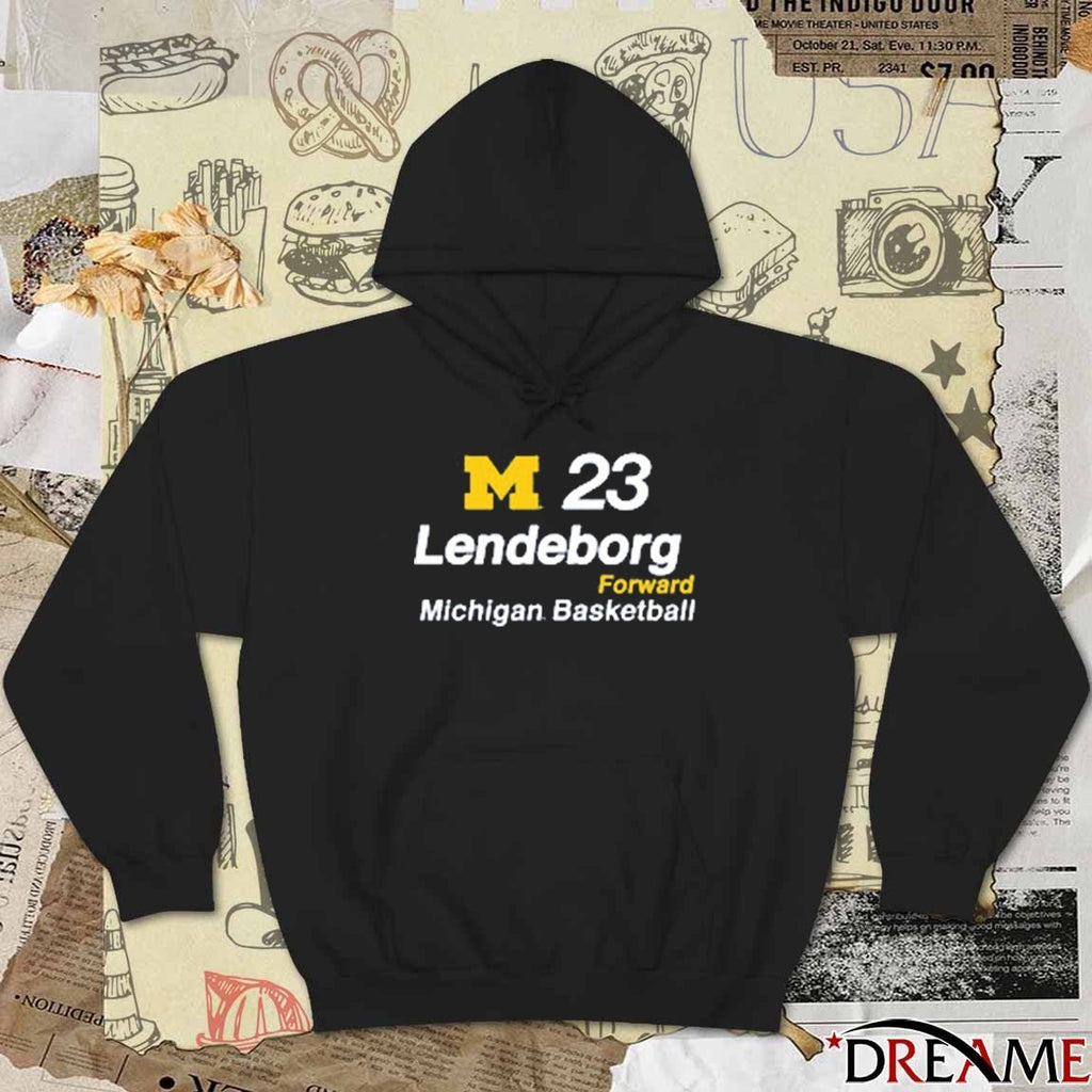 Michigan Wolverines Basketball Yaxel Lendeborg Forward 23 Modern t-shirt