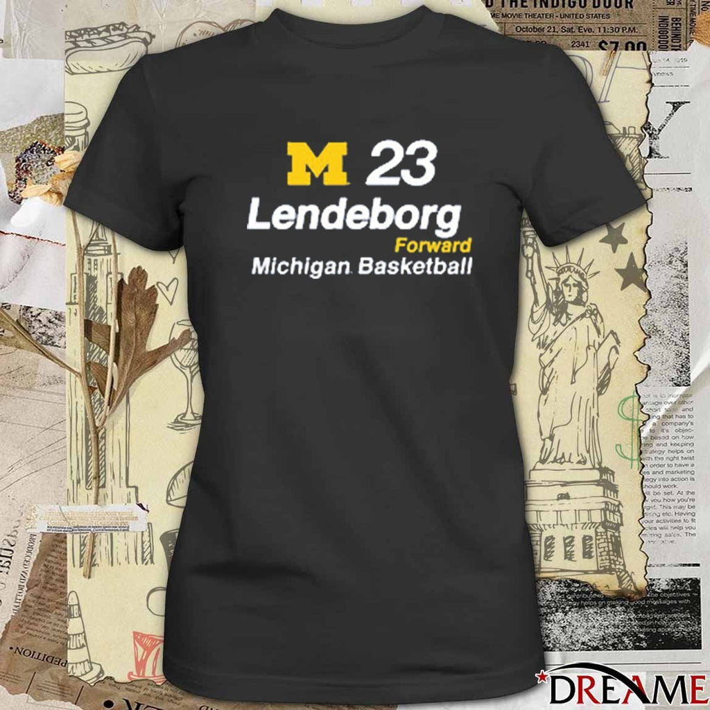 Michigan Wolverines Basketball Yaxel Lendeborg Forward 23 Modern t-shirt