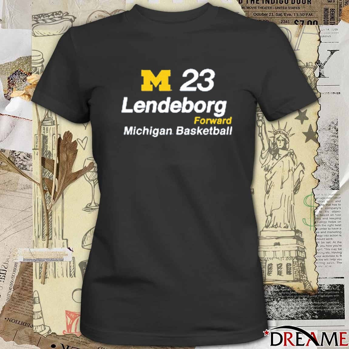 Michigan Wolverines Basketball Yaxel Lendeborg Forward 23 Modern t-shirt