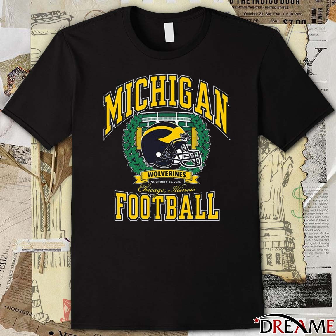 Michigan Wolverines football Chicago Illinois November 15 2025 NIL t-shirt