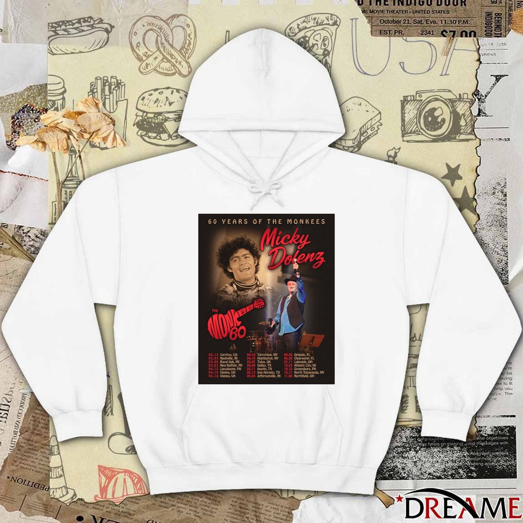 Micky Dolenz 60 Years of The Monkees The Monkees February 12, 2026, in Solana Beach, California Poster t-shirt