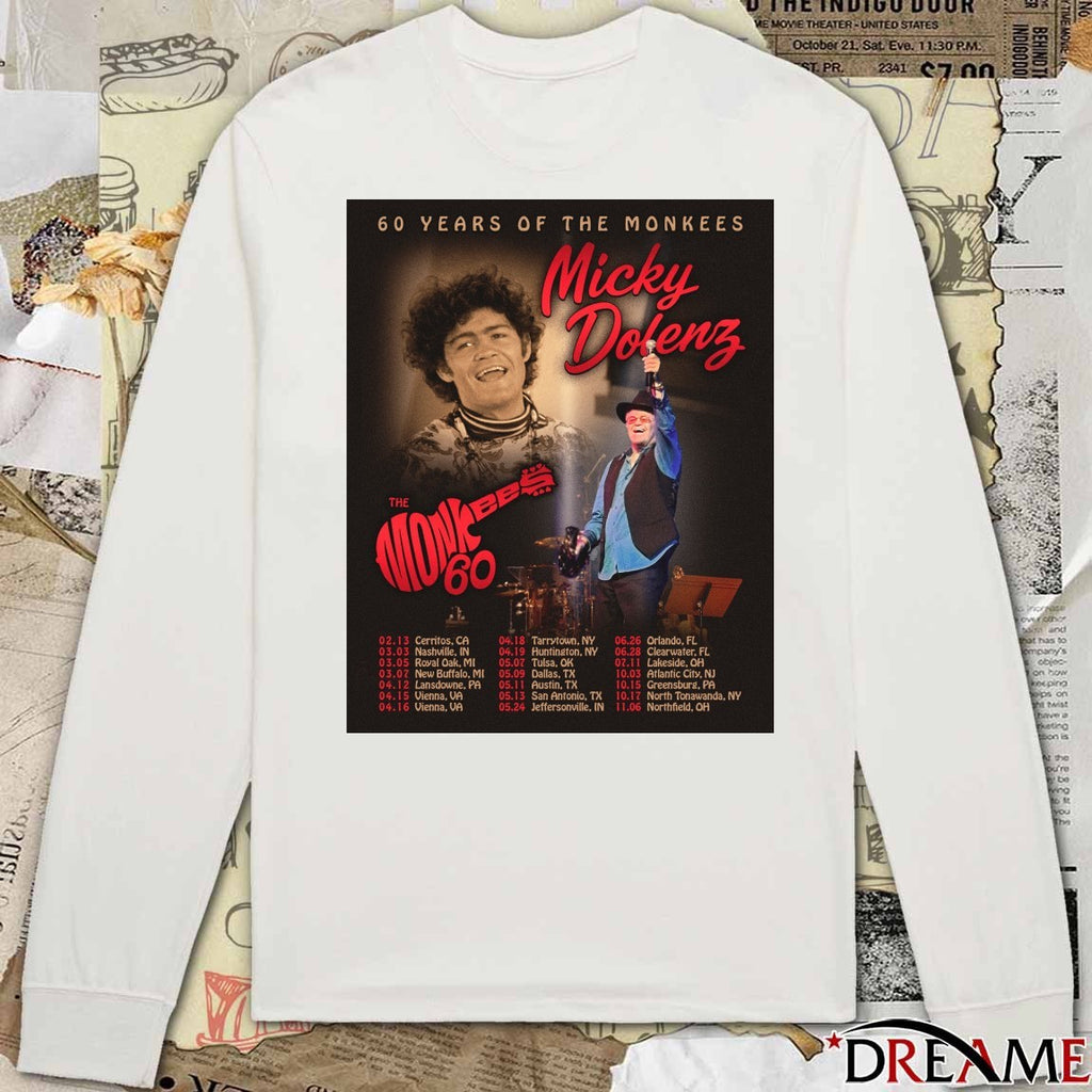 Micky Dolenz 60 Years of The Monkees The Monkees February 12, 2026, in Solana Beach, California Poster t-shirt